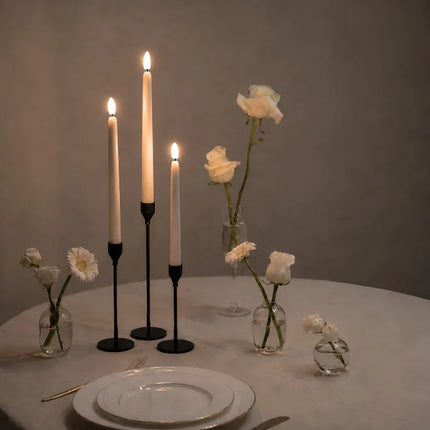 Flameless Taper Candles with Remote, Battery Operated Candles