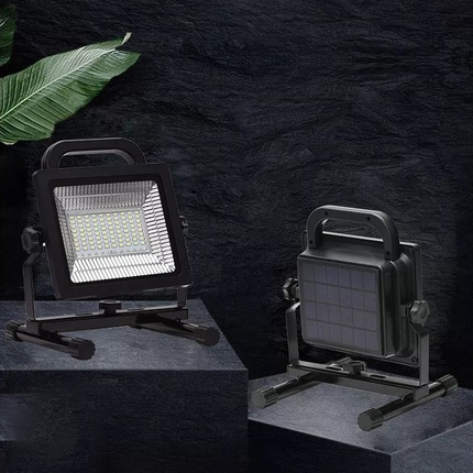 Solar Floodlight with Adjustable Brightness Levels | 2000 Lumen Outdoor Lighting for Events and Safety