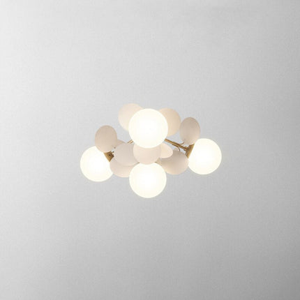 LED Ceiling Light Fixture, Acrylic Glass Hanging Light for Bedroom and Entryway – image 7