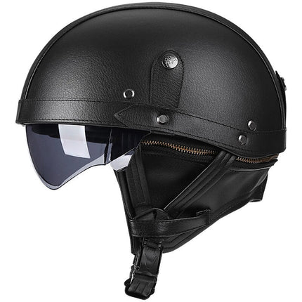 Vintage Moto Helmet, DOT Motorcycle Helmet