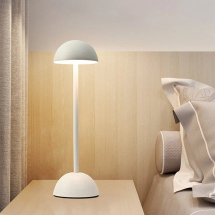 Cordless Nordic Minimalist Table Lamp with Dimmable Lighting | Sleek Iron Design for Cozy Atmospheres