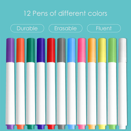 Erasable Drawing Pad Toys for Kids, Reusable Drawing Board with Watercolor Pens – image 4