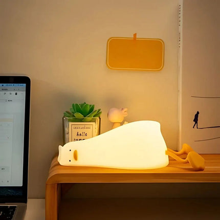 SqueezeBuddies Night Light with Adjustable Brightness | Portable Rechargeable Light for Cozy Bedtime Atmosphere