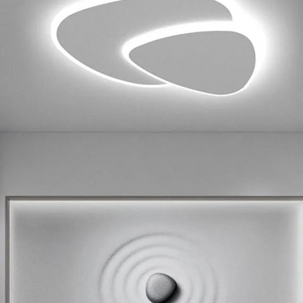Flush Mount Ceiling Light, Minimalist Overhead Light for Japandi Interiors