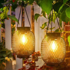 Solar-Powered Luminous Lantern with Automatic Dusk Sensor | Weather-Resistant Illumination for Outdoor Spaces