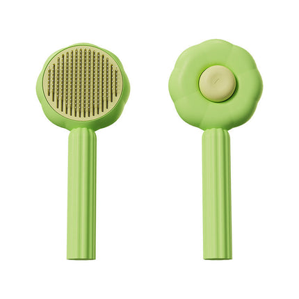 Sunflower Grooming Comb with Stainless Steel Needles | Gentle Detangling for Healthy Pet Coats