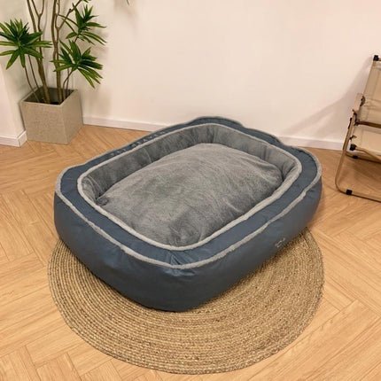 Winter Warm Dog Bed with Soft Polyester-Cotton Fabric | Cozy Sleeping Spot for Dogs of All Sizes
