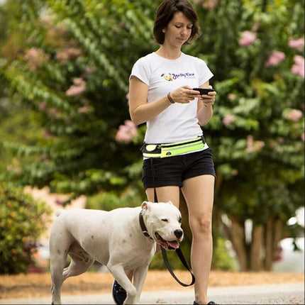 Hands-Free Dog Leash & Training Belt with Adjustable Bungee | Secure Control for Active Walks and Runs