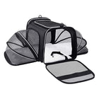 Pet Travel Carrier with 4-Way Expansion and Reflective Tapes | Airline Approved Soft Carrier for Cats and Small Dogs