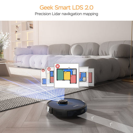 Robot Vacuum Cleaner with LiDAR Navigation & 2700 PA Suction | Efficient Cleaning for Homes with Pets
