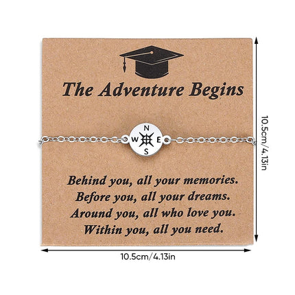 Compass Charm Bracelet, Graduation Gifts – image 9