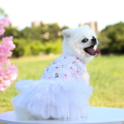 Princess Style Cotton Dog Skirt with Comfortable Fit | Stylish Pet Clothing for All Breeds