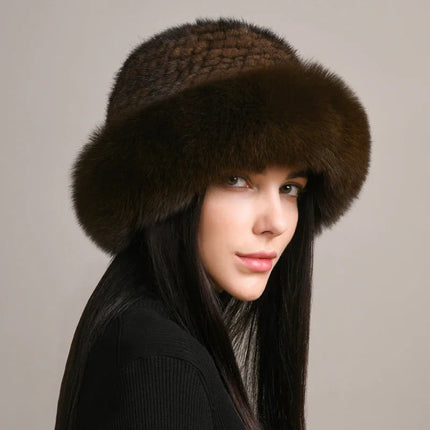 Real Mink Fur Hat – image 6