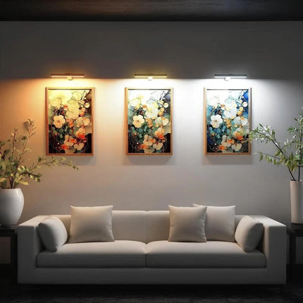 Cordless Wall Art Light with Adjustable Brightness & Remote Control | Rechargeable LED Fixture for Gallery-Quality Illumination