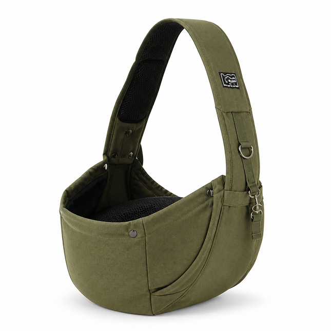 Dog Carrier Bag, Dog Sling Carrier with Ventilated Mesh, Soft Sided Pet Carrier with Adjustable Shoulder Strap_04