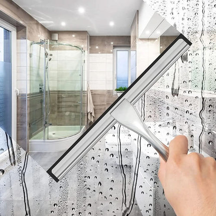 Shower Squeegee for Glass Doors, Stainless Steel Squeegee with Adhesive Hook – image 6