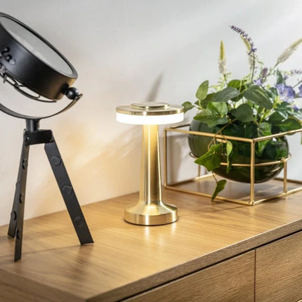 Dimmable Retro Bar Table Lamp with Adjustable Lighting | Portable Iron Design for Elegant Ambiance