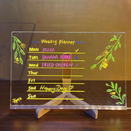 LED Drawing Board for Kids, Light Up Message Board with 7 Colored Pens, LED Sign Board for Cafe Menu – image 25