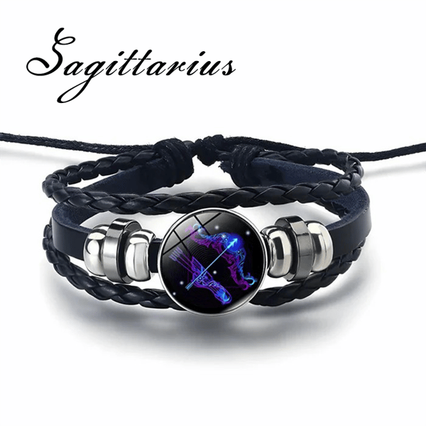 Zodiac Stretch Bracelet, Adjustable Bracelet with Constellation Sign