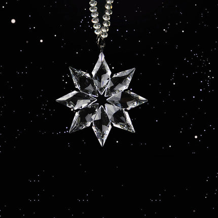 Snowflake Pendant Rearview Mirror Ornament for Car Decoration | Sparkling Gift for Winter Charm