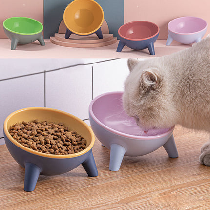 Ergonomic Pet Feeding Bowl with Stand and 15° Tilt Design | Hygienic Solution for Comfortable Eating