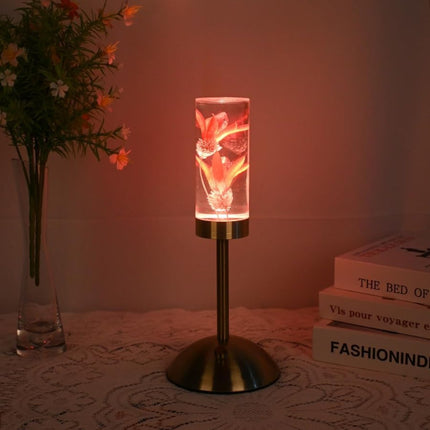 Floral Table Lamp with Rechargeable Battery & Adjustable Brightness | Unique Home Decor for Elegant Ambiance