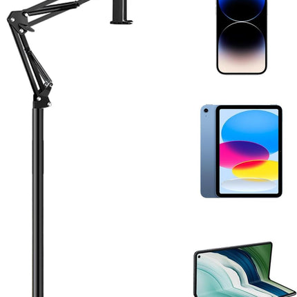 Tablet Holder with 360 Rotating Arm, Adjustable Phone Stand for Desk and Streaming – image 7