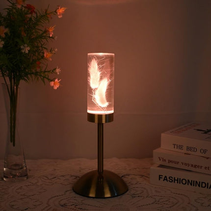 Floral Table Lamp with Rechargeable Battery & Adjustable Brightness | Unique Home Decor for Elegant Ambiance