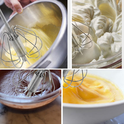 Stainless Steel Semi-Automatic Egg Beater with Lightweight Design | Effortless Mixing for Baking and Cooking