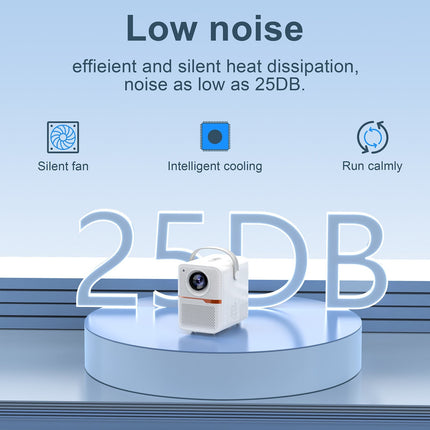 High-Quality Mini Portable LCD Projector with 1280x720 Resolution | Efficient 400 Lumens for Indoor and Outdoor Use