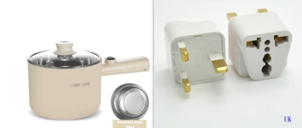 Portable Mini Electric Hot Pot with Keep-Warm Function | Stainless Steel Kitchen Cooker for Steaming and Boiling