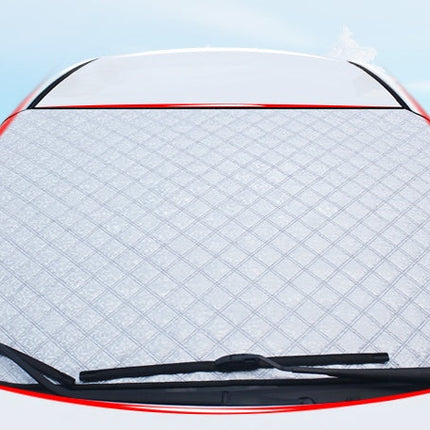 Aluminized Film Snow Block Windshield Cover with Anti-Theft Design | Winter Protection Against Ice and UV Rays