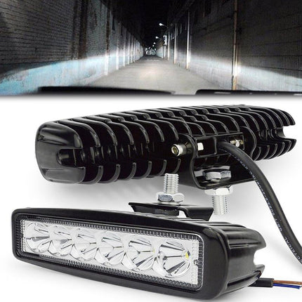 18W LED Spotlight for Cars with Die-Cast Aluminum Shell | Bright White Light for Safe Driving and Versatile Use