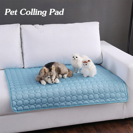 Pet Cooling Pad with Ice Silk Fabric for Instant Relief | Breathable Comfort for Dogs and Cats