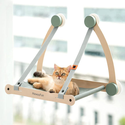 Cat Hammock Window Seat Bed with Sturdy Design | Cozy Sunbathing Shelf for Cats Up to 30 lbs