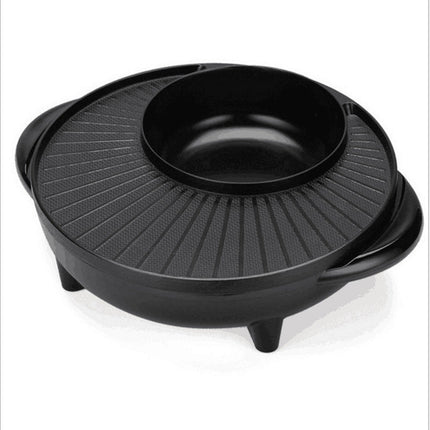Electric Korean-Style All-in-One Pot with 5-Speed Temperature Control | Versatile Cooking for Hot Pot, Teppanyaki, and More