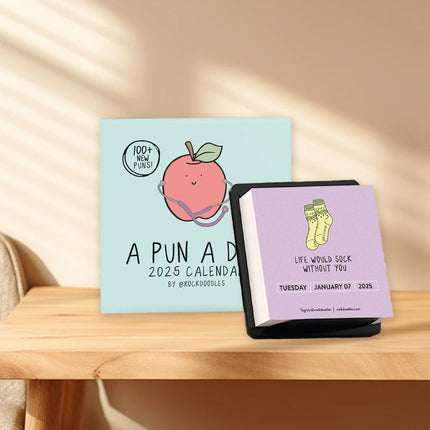 2025 Calendar, A Pun A Day Mini Desk Calendar – image 10