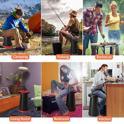 Folding Stool Retractable, Portable Garden Stool for Camping and Fishing – image 5