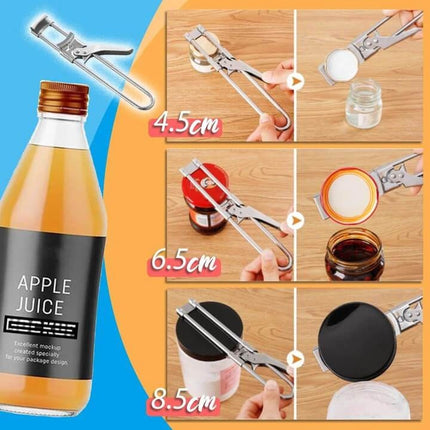 Adjustable Bottle Opener with Ergonomic Handle | Versatile Kitchen Tool for Effortless Lifting of Lids and Caps