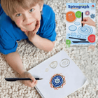 Drawing Gears Set with Design Ruler, Spiral Drawing Toy Kit in Tin, Arts and Crafts for Kids and Adults