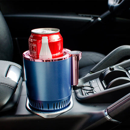 2-in-1 Car Heating & Cooling Cup Holder with Smart Temperature Control | Versatile Drink Warmer & Chiller for Perfect Beverages