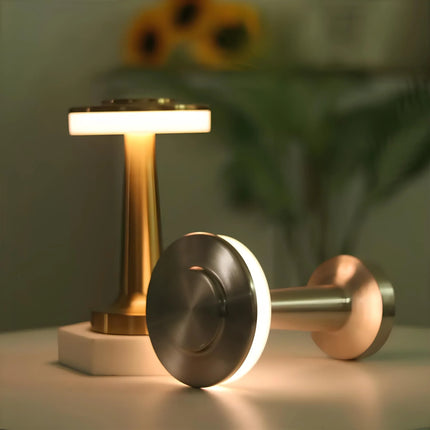 Dimmable Retro Bar Table Lamp with Adjustable Lighting | Portable Iron Design for Elegant Ambiance