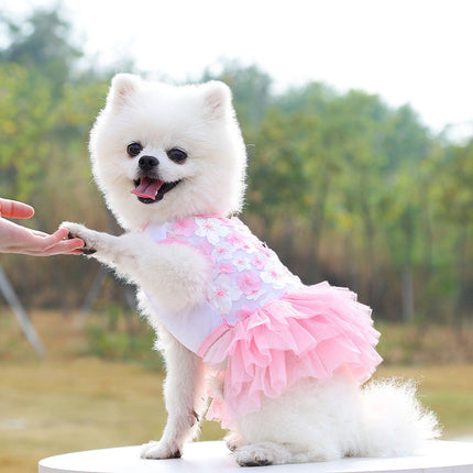 Princess Style Cotton Dog Skirt with Comfortable Fit | Stylish Pet Clothing for All Breeds