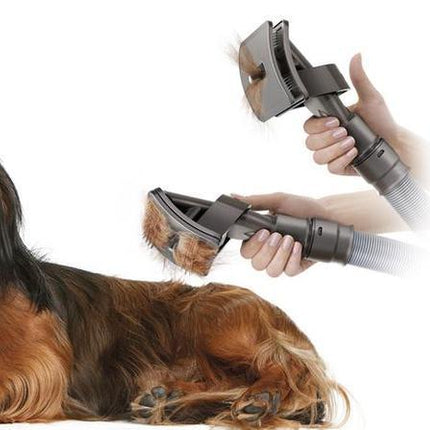 Pet Grooming Brush with Vacuum Cleaner Attachment | Effortless Hair Removal for a Cleaner Home and Happy Pets