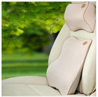 Car Memory Foam Cushion with 3D Headrest & Lumbar Support | Ultimate Comfort for Pain-Free Driving