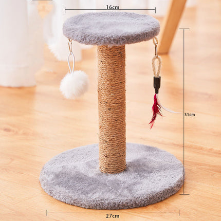 Vertical Cat Scratcher with Durable Sisal Material | Non-Dandruff Toy for Healthy Scratching