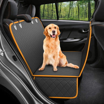 Dog Car Seat Cover with Waterproof Material & Anti-Skid Design | Visual Net Windows for Pet Comfort and Safety