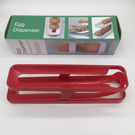 Automatic Rolling Egg Rack Holder with Gravity-Fed Design | Space-Saving Organizer for Easy Access in Kitchen