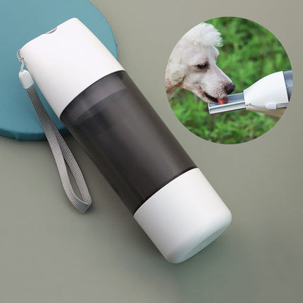 Portable Dog Water & Food Bottle with Leak-Proof Design | Convenient 350ml Capacity for Outdoor Adventures