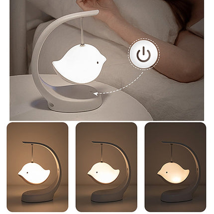 Bird Night Light with Bluetooth Speaker & Adjustable Brightness | Versatile USB Lamp for Calm Ambiance